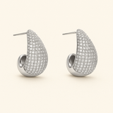 ELLA Sølv Vanddråbe Øreringe