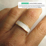 Sahara White Band Ring