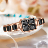 Luxury Diamond Square Quartz Chic Watch