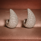 ELLA Sølv Vanddråbe Øreringe