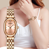 Elegant Vintage Oval Quartz Watch