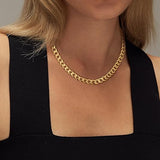 Chunky Cuban Link Necklace | Gold