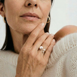 Adjustable Triple Freshwater Pearl Ring