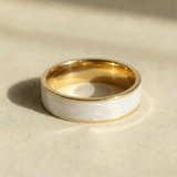 Sahara White Band Ring