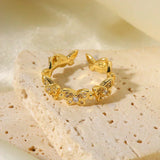 Colleen Butterfly Guld Ring