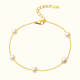 CALI Perle Ankelkæde | Guld