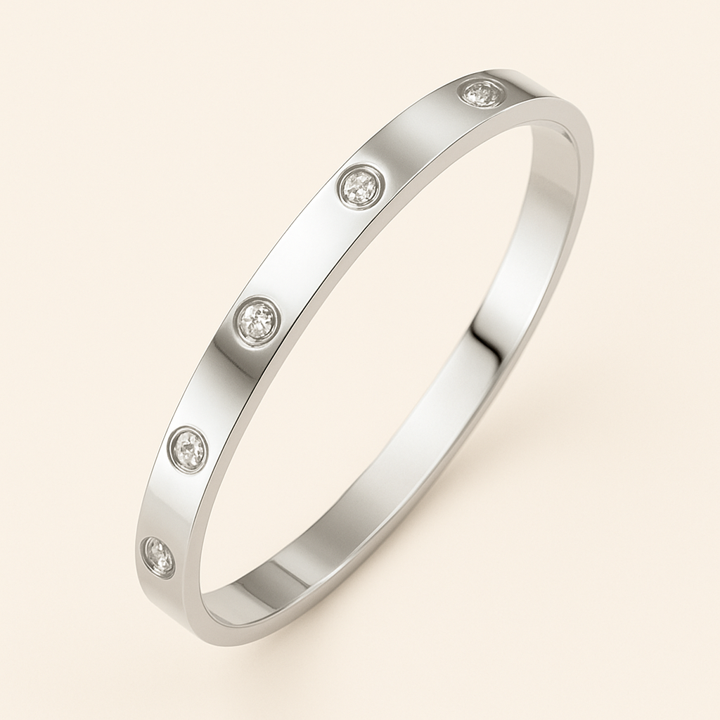 FINET Luxe Armbånd med Zircon