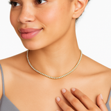 TENNIS Klassisk Guld Halskæde