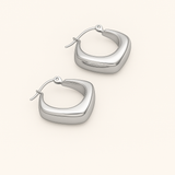 RHOMBUS Guld Øreringe