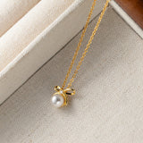 Butterfly Pearl Necklace