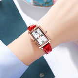 Leather-Strapped Casual Watch