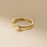 Open Baroque Pearl Ring