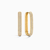 Large Icon Pavé Hoops | Gold