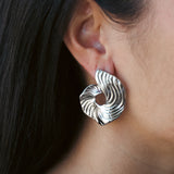 IRIS Guld Skulptur Øreringe