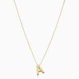 Love letter initial necklace | Gold