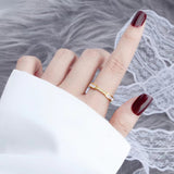 Gabrielle Diamant Simulant Guld Ring