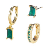 Cubic Zirconia Emerald Green | Gold