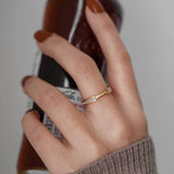 Gabrielle Diamant Simulant Guld Ring