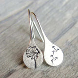 Vintage Silver Flower Earrings