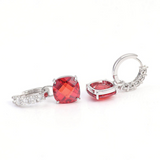Ruby & Diamond Stud Earrings