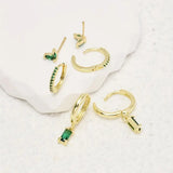 Fiorenza Viridelle Earrings Set | Gold