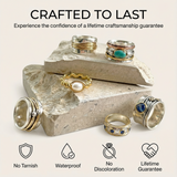 Villla - Vintage Gold Inlay Zirconia Ring