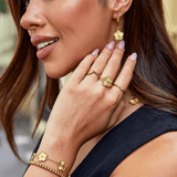 Golden Clover Leaf Ring